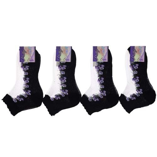 Pretty Bayan Simli Patik Çorap