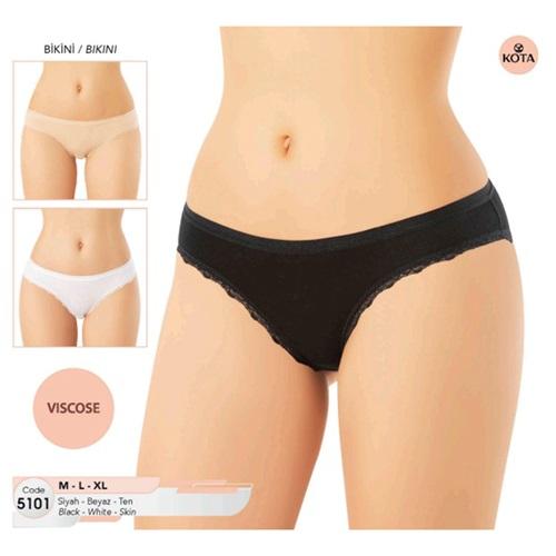 Kota 5101 Bayan Viskon Dantelli Bikini Külot