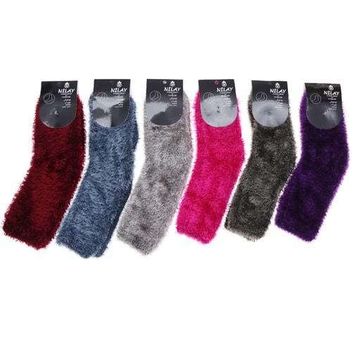 Nilay Bayan Ters Yumoş Soket Çorap
