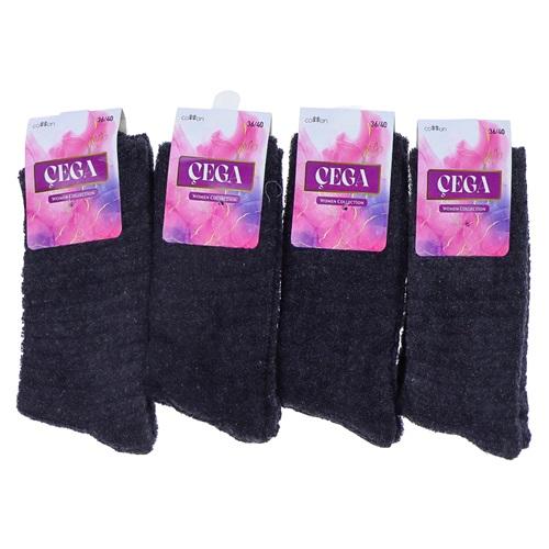 Çega 1131 Bayan Likralı Havlu Soket Çorap