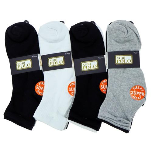 XGri Polo E-7 Erkek Likralı Uzun Konç Patik Çorap