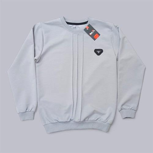 Alfa Kids 2527 Erkek Çocuk 2 İp Çizgili Armalı Sweat 9-12 Yaş