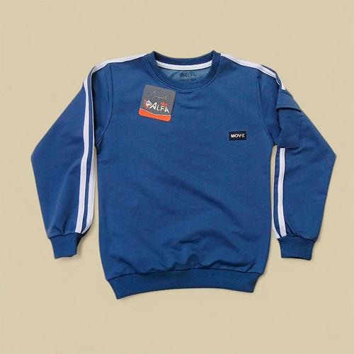 Alfa Kids 1526 Erkek Çocuk 2 İp Kol Cepli Sweat 5-8 Yaş