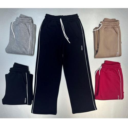 Oysho 1653/1 Kız Çocuk 3 iP Biyeli Oysho Baskılı Palazo Eşofman Alt 8-12 Yaş