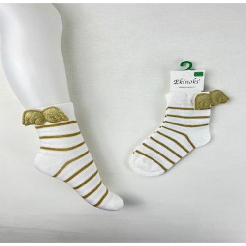 Ekinoks Kız Çocuk Desenli Ve Aksesuarlı Soket Çorap