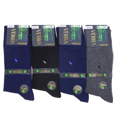 Verra 6878 Erkek Bambu Likralı Dikişsiz Soket Çorap