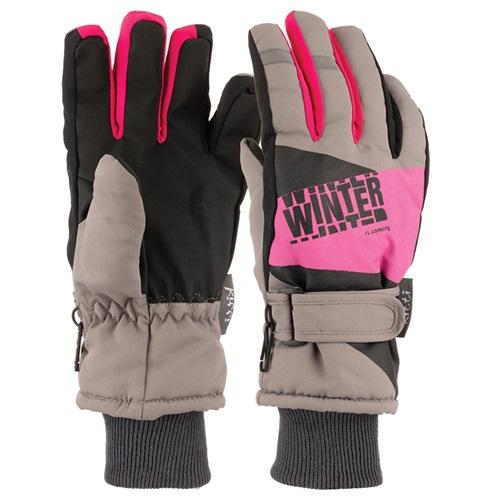 Kitti K422-15 Kız Çocuk Garson Şişme Kar Eldiveni 9-16 Yaş