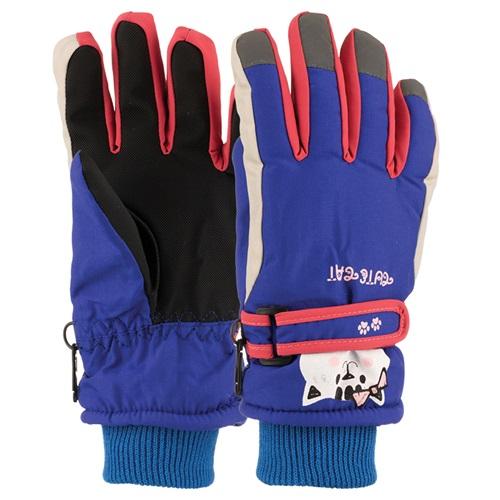 Kitti K421-12 Kız Çocuk Şişme Kar Eldiveni 4-9 Yaş