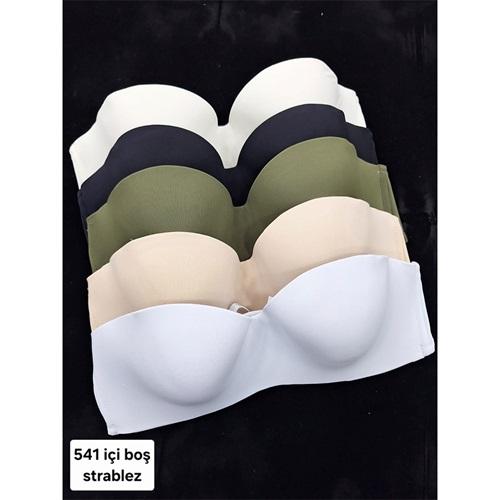 F.K 541 Straplez Balenli Desteksiz Sütyen 80-95 (6 Li)