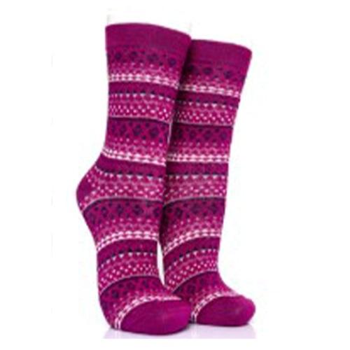 Miss Babit 7356 Bayan Likralı Kilim Desenli Havlu Soket Çorap