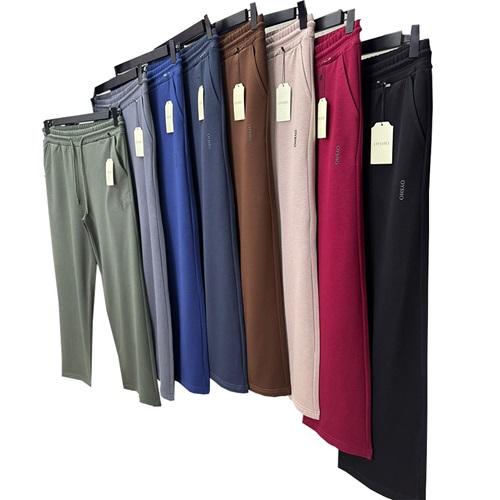 Oysho 138 Bayan Battal Modal Oysho Baskılı Geniş Paçalı Eşofman Alt 3-7XL