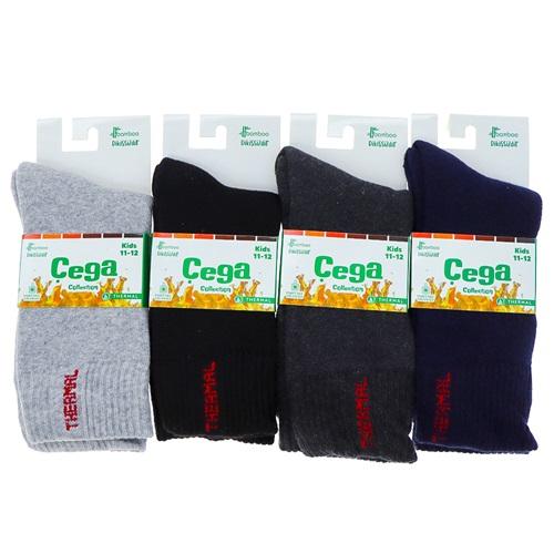 Çega 95 Çocuk Bambu Termal Dikişsiz Parfümlü Yıkamalı Soket Çorap - Karışık Renk - 5-6 YAŞ