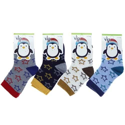 Vip 101 Desenli Mevsimlik Erkek Bebe Soket Çorap