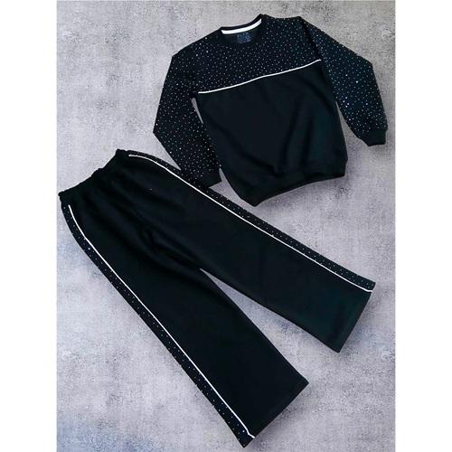 Alfa Kids 5204 Kız Çocuk 2 İp Biyeli Taşlı Takım 11-14 Yaş