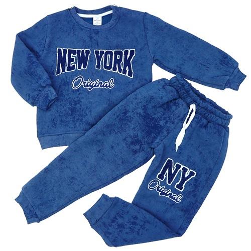 Tospik 30032 Erkek Çocuk 3 ip New York Baskılı Btıklı Sıfır Yaka Takım 3-10 Yaş - Karışık Renk - 3-10 YAŞ - 39754-Karışık Renk -3-10 YAŞ