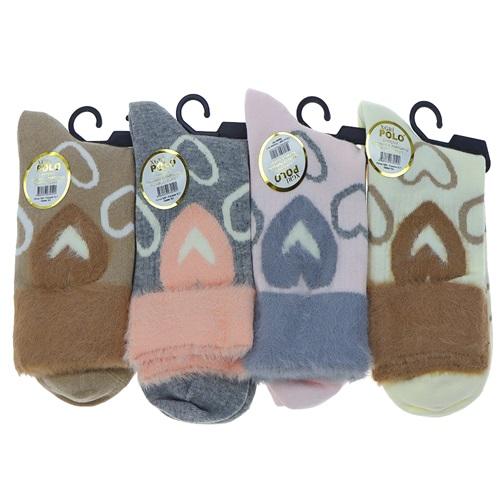 XGri Polo B-40 Bayan Dikişsiz Yumoş Yıkamalı Parfümlü Tenis Çorap - Karışık Renk - ASORTİ