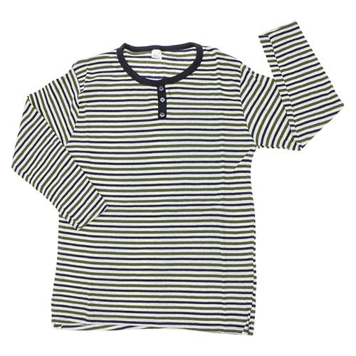 Bayan Çizgili 3 Döğümeli Şardonlu Bisiklet Yaka Raporlu Anne Badisi L-3XL - Karışık Renk - L-XL-2XL-3XL - 39898-Karışık Ren-L-XL-2XL-3XL