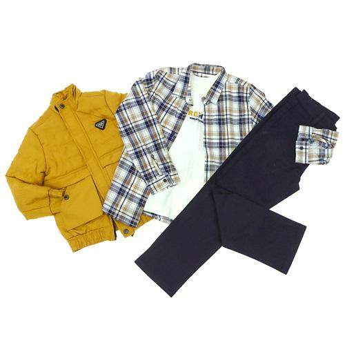 Benics 3721 Erkek Çocuk Stronger Baskılı Fermuarlı Zikzak Mont 4 Lü Takım 6-9 Yaş - Karışık Renk - 6-9 YAŞ