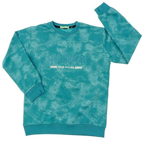 Bittoş Bts4191 Erkek Çocuk 2 İpBatik Desen Enjek. Baskılı Sweat 8-12 Yaş