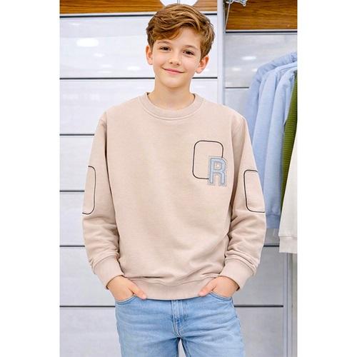 Furkan Kıds 3038 Erkek Çocuk Penye Mevsimlik R Nakışli Sweat 5-8 Yaş