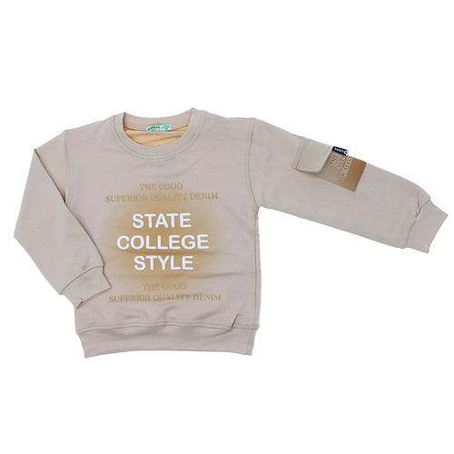 Bittoş Bts 4216 Erkek Çocuk 2 İp College Yazı Baskılı Sweat 3-7 Yaş - Karışık Renk - 3-7 YAŞ