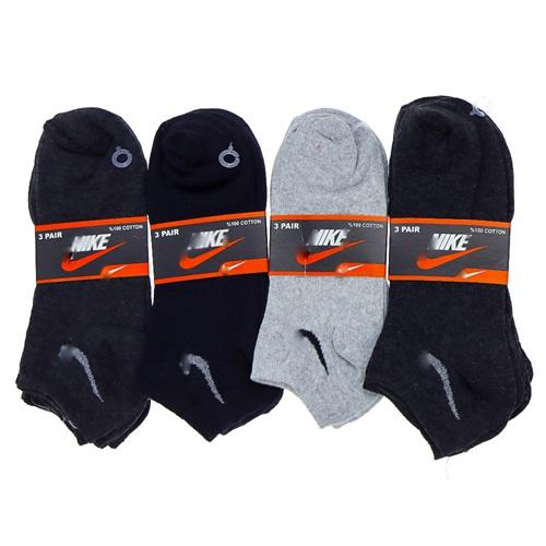 Nıke 5884 Erkek Likralı 3 Lü Patik Çorap - Karışık Renk - ASORTİ