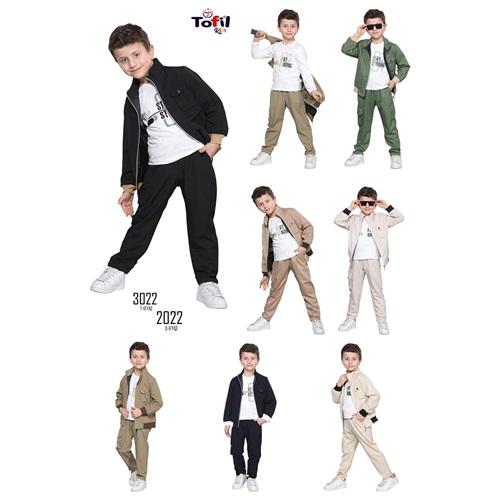 Tofil Kids 2022 Erkek Çocuk Colombia Kumaş Ceketli 3 Lü Takım 3-6 Yaş - Karışık Renk - 3-6 YAŞ