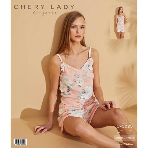 Chery Lady C 5023 Bayan Desenli Şortlu Takım SM-L-XL