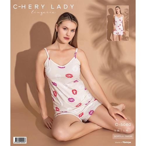 Chery Lady C 5060 Bayan Desenli Şortlu Takım SM-L-XL