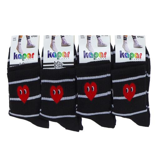 Kapar 060 Bayan Likralı Desenli Kolej Çorap - Karışık Renk - ASORTİ