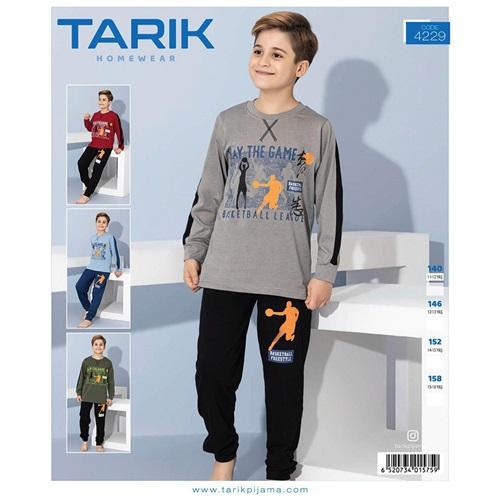 Tarık 4229 Erkek Çocuk Penye Likralı Play The Game Baskılı Pijama Takımı 12-16 Yaş - Karışık Renk - 12-16 YAŞ