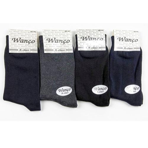 Wanço 5557 Erkek Komet Likralı Desenli Soket Çorap