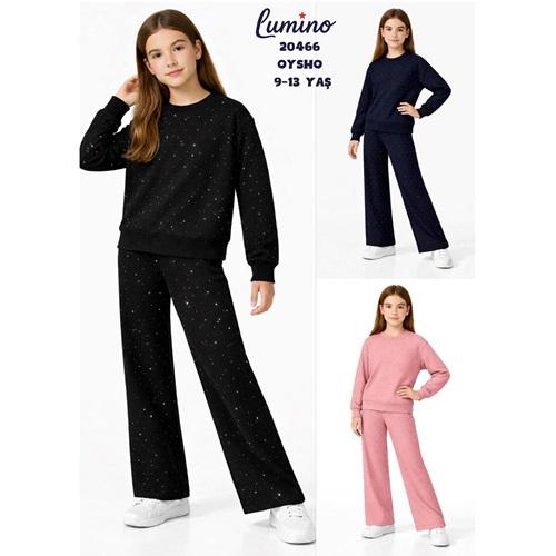 Lumino 20466 Kız Çocuk Oysho Taş Baskılı 2 Li Takım 9-13 Yaş - Karışık Renk - 9-13 YAŞ