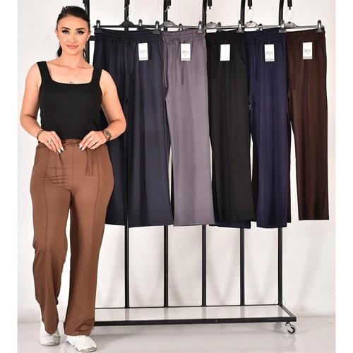 Elit Lıfe 122 Bayan Elmas Kumaş Bol Paça Çimalı Eşofman Alt S-2XL