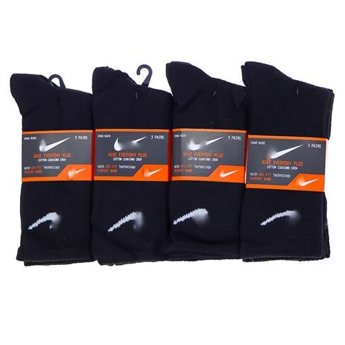 Nıke Everday 2598 Erkek Penye Likralı Marka Tenis 3 Lü Soket Çorap - 41493-Karışık Renk -ASORTİ