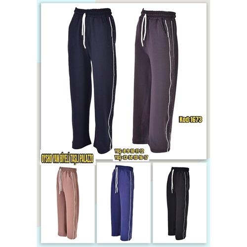 Yılmazcan 1663-2 Kız Çocuk Oysho Kurdelalı Palazzo Eşofman Alt 13-17 Yaş