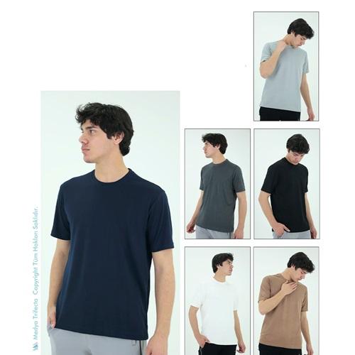 Are 0114 Erkek Oysho Sıfır Yaka Tişört S-2XL