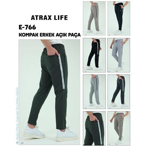 Are E-766 Erkek Kompak Enjeksiyon Atrax Lıfe Baskılı Açık Paça Eşofman Alt S-2XL