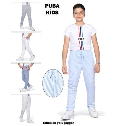 Puba 1424-2 Erkek Çocuk Su Yolu Jogger Pantolon 11-15 Yaş