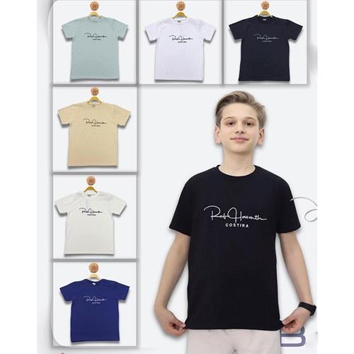 Barri 302639 Erkek Çocuk Penye Costıra Nakışlı Tişort 9-12 Yaş