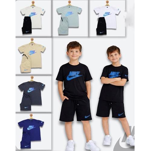 By Bulgan 4026-98 Erkek Çocuk Penye Nike Baskılı 2 Li Takım 13-16 Yaş