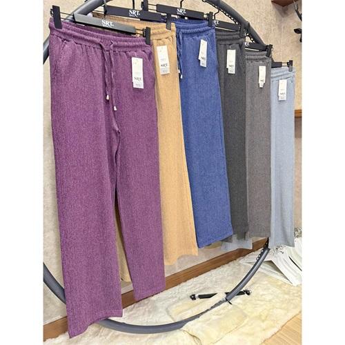 Srt P2386 Bayan Panama Palazzo Geniş Paça Tek Alt Alt S-2XL