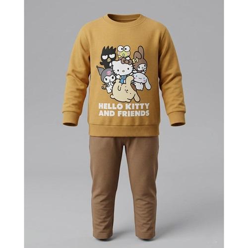 My Hanne 20152 Penye Kız Çocuk Hello Kıtty Baskılı Takım 2-5 Yaş