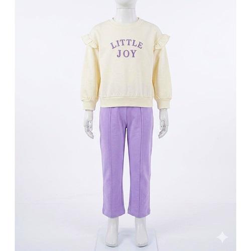 Lumino 20154 Kız Çocuk Penye Lıttle Joy Nakışlı Takım 2-5 Yaş