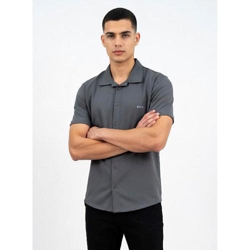 Strongx G0070 Erkek Oysho Strongx Enjeksiyon Baskılı Kısa Kol Gömlek S-2XL