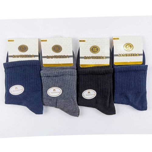 Sanbella 3441 Erkek Cotton Likralı Yarım Konç Patik Çorap