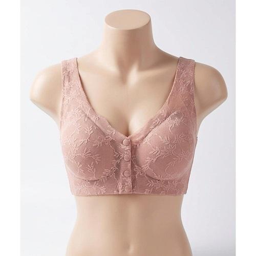 Layza 715 Bayan Lazer Kesim Dantelli Balensiz Önden Çıtçıtlı Pedli Hayalet Sütyen M-2XL