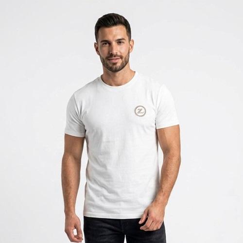 By Alaz 611 Erkek Oysho Z Nakışlı Simit Yakalı Tişört S-2XL