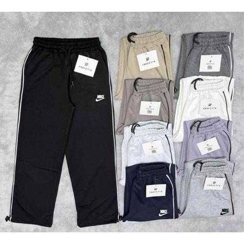 Miniko 1301 Erkek Çocuk Kompak Penye Kıl Biyeli Nıke Baskılı Paça Stoperli Eşofman Alt 13-16 Yaş