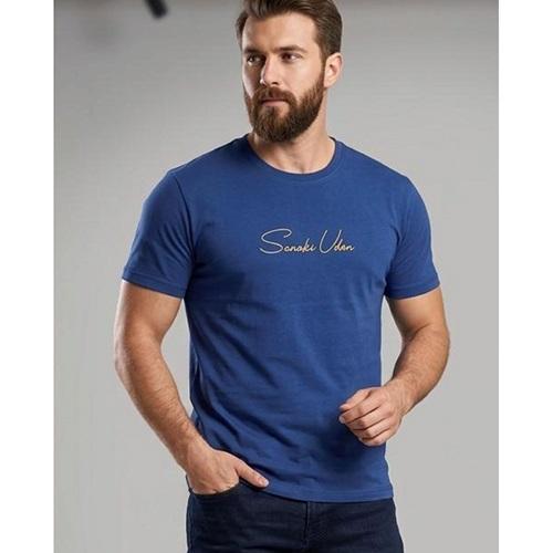 Emin 247 Erkek Oysho Yazı Nakışlı Simit Yaka Tişört M-3XL